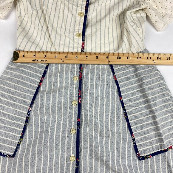 Madewell x The New Denim Project Patchwork Square-Neck Dress Women's Size 2 - Picture 13 of 16